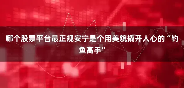 哪个股票平台最正规安宁是个用美貌撬开人心的“钓鱼高手”